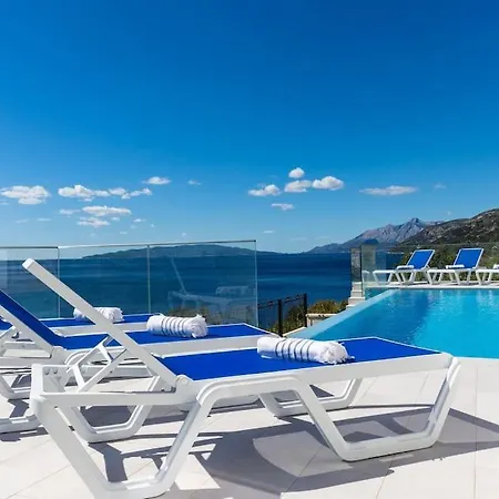 Villa Beautiful Sea View Di Goya With Heated Pool Potomje